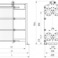 Теплообменник Ридан НН №41 Ду=150 (кол-во пластин 14)