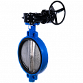 Затвор дисковый Ridval тип RVB 01 DN500 PN16,корпус чугун, диск чугун, EPDM, Редуктор СИНИЙ