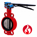 Затвор дисковый Ridval тип RVB 01 DN050 рукоятка,с УКП о/з.IP64 (красный) диск н/ж